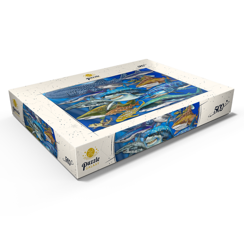 Shark Collage 500 Puzzle Schachtel Ansicht1