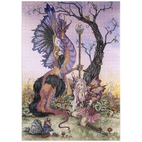 Darstellung des Puzzle Motivs Versammlung in der Morgendämmerung - Amy Brown - Puzzleteile: 1000