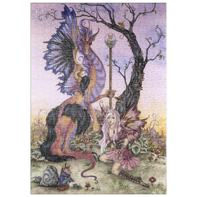 Darstellung des Puzzle Motivs Versammlung in der Morgendämmerung - Amy Brown - Puzzleteile: 500