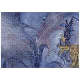 Darstellung des Puzzle Motivs Drachen-Träume - Amy Brown - Puzzleteile: 1000