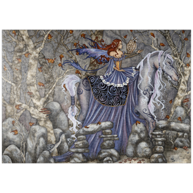 Darstellung des Puzzle Motivs Verzauberte Reise - Amy Brown - Puzzleteile: 1000