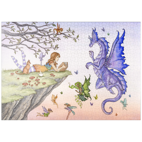 Darstellung des Puzzle Motivs Es war einmal - Amy Brown - Puzzleteile: 1000