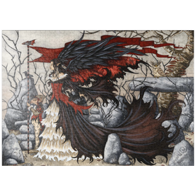 Darstellung des Puzzle Motivs Morgan Le Fey - Amy Brown - Puzzleteile: 1000