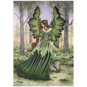 Darstellung des Puzzle-Motivs Dame des Waldes - Amy Brown – Puzzleteile: 1000