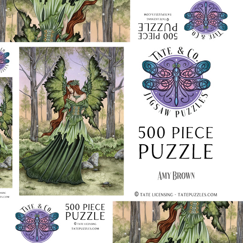 Lady Of The Forest 500 Puzzle Schachtel 3D Modell