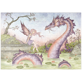 Darstellung des Puzzle-Motivs Der Sommerteich - Amy Brown – Puzzleteile: 1000