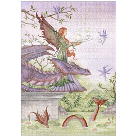 Darstellung des Puzzle Motivs Seezauber - Amy Brown - Puzzleteile: 1000