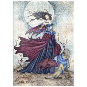 Darstellung des Puzzle Motivs Der Mond ruft - Amy Brown - Puzzleteile: 1000