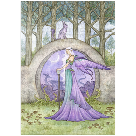 Darstellung des Puzzle Motivs Das Nachttor - Amy Brown - Puzzleteile: 1000