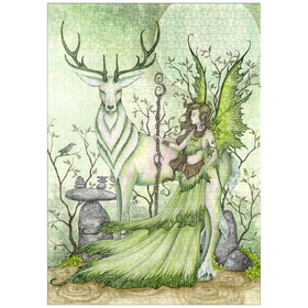 Darstellung des Puzzle Motivs Wächter - Amy Brown - Puzzleteile: 1000