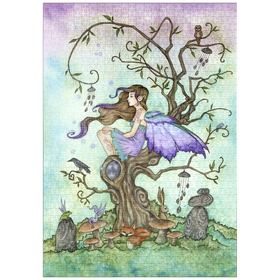 Darstellung des Puzzle-Motivs Windspiel - Amy Brown – Puzzleteile: 1000