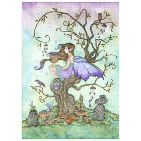 Darstellung des Puzzle Motivs Windspiel - Amy Brown - Puzzleteile: 500