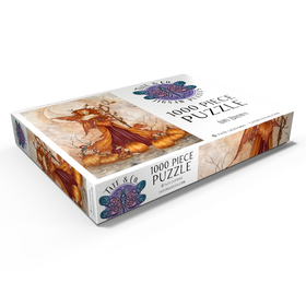 Alternative Darstellung des Puzzle-Motivs Kürbiskönigin - Amy Brown – Puzzleteile: 1000