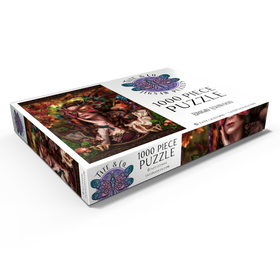 Darstellung des Puzzle Motivs Herbst-Feen-Königin - Brigid Ashwood - Puzzleteile: 1000