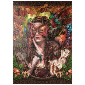 Darstellung des Puzzle Motivs Herbst-Feen-Königin - Brigid Ashwood - Puzzleteile: 500