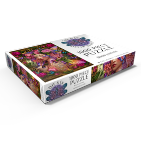 Alternative Darstellung des Puzzle-Motivs Frühlings-Feen-Königin - Brigid Ashwood – Puzzleteile: 1000