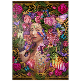 Darstellung des Puzzle Motivs Frühlings-Feen-Königin - Brigid Ashwood - Puzzleteile: 1000