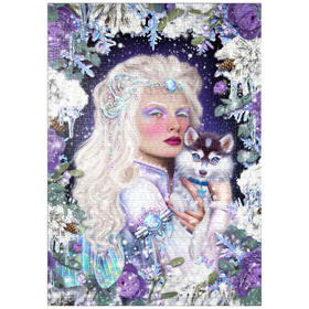 Darstellung des Puzzle-Motivs Winter-Feen-Königin - Brigid Ashwood – Puzzleteile: 1000