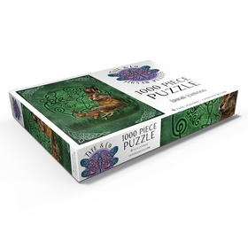 Darstellung des Puzzle Motivs Keltischer Hase - Brigid Ashwood - Puzzleteile: 1000