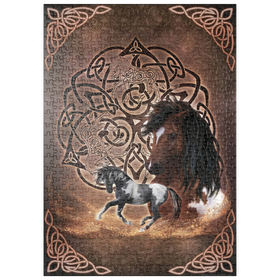 Darstellung des Puzzle Motivs Keltisches Pferd - Brigid Ashwood - Puzzleteile: 500