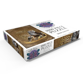Alternative Darstellung des Puzzle-Motivs Keltische Eule - Brigid Ashwood – Puzzleteile: 1000