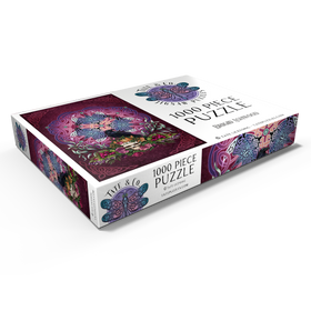 Alternative Darstellung des Puzzle-Motivs Der keltische Rabe der Morrigan - Brigid Ashwood – Puzzleteile: 1000