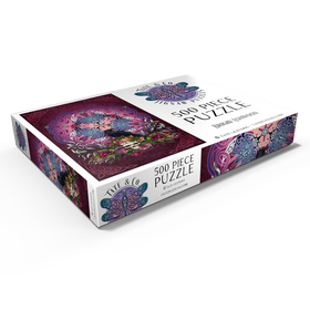Alternative Darstellung des Puzzle-Motivs Der keltische Rabe der Morrigan - Brigid Ashwood – Puzzleteile: 500