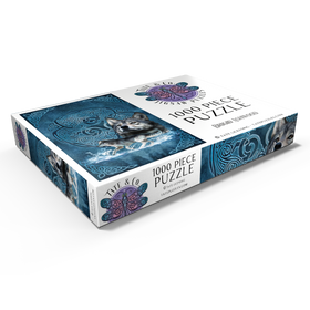 Alternative Darstellung des Puzzle-Motivs Keltischer Wolf - Brigid Ashwood – Puzzleteile: 1000
