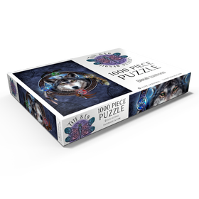 Alternative Darstellung des Puzzle-Motivs Keltischer Wolfsführer - Brigid Ashwood – Puzzleteile: 1000