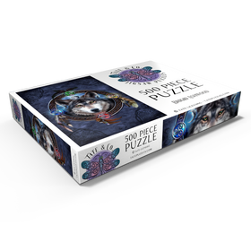 Darstellung des Puzzle Motivs Keltischer Wolfsführer - Brigid Ashwood - Puzzleteile: 500