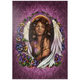Darstellung des Puzzle Motivs Stiefmütterchen-Engel - Brigid Ashwood - Puzzleteile: 1000