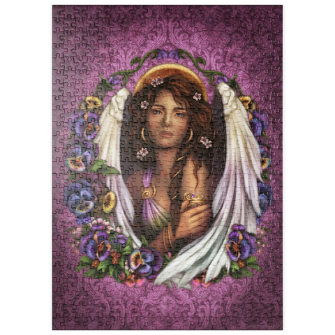 puzzleplate Pansy Angel 500 Puzzle