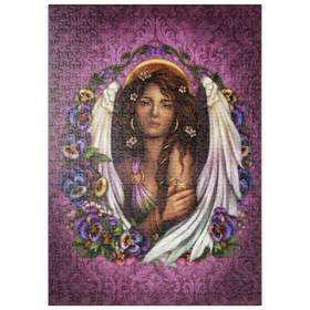 Darstellung des Puzzle Motivs Stiefmütterchen-Engel - Brigid Ashwood - Puzzleteile: 500