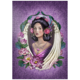 Darstellung des Puzzle Motivs Lotus-Engel - Brigid Ashwood - Puzzleteile: 1000