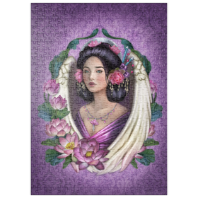 Darstellung des Puzzle Motivs Lotus-Engel - Brigid Ashwood - Puzzleteile: 500