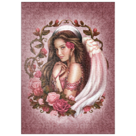 Darstellung des Puzzle Motivs Rosenengel - Brigid Ashwood - Puzzleteile: 500
