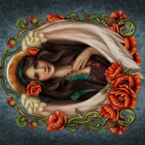Poppy Angel 1000 Puzzle 3D Modell