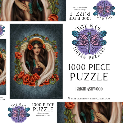 Poppy Angel 1000 Puzzle Schachtel 3D Modell
