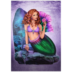 Darstellung des Puzzle Motivs Keltische Stein-Nixe - Brigid Ashwood - Puzzleteile: 1000