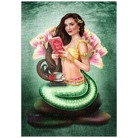 puzzleplate Book Lover Mermaid 1000 Puzzle