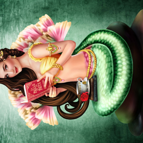 Book Lover Mermaid 1000 Puzzle 3D Modell
