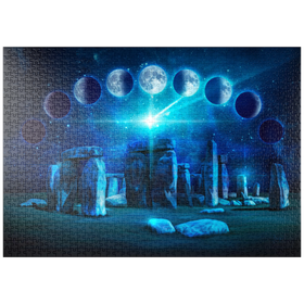Darstellung des Puzzle Motivs Stonehenge - Brigid Ashwood - Puzzleteile: 1000