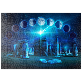 Darstellung des Puzzle Motivs Stonehenge - Brigid Ashwood - Puzzleteile: 500