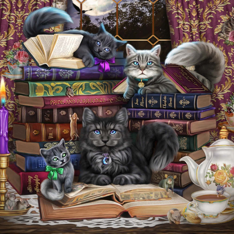 Storytime Cats 500 Puzzle 3D Modell