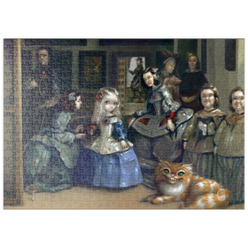 Darstellung des Puzzle-Motivs Alice und Las Meninas - Jasmine Becket-Griffith – Puzzleteile: 500