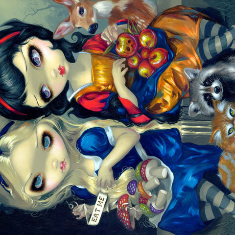 Alice and Snow White 1000 Puzzle 3D Modell