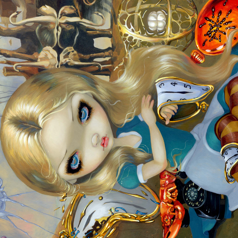 Alice in a Dali Dream 1000 Puzzle 3D Modell