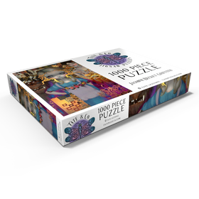 Darstellung des Puzzle Motivs Alice im Klimt'schen Traum - Jasmine Becket-Griffith - Puzzleteile: 1000