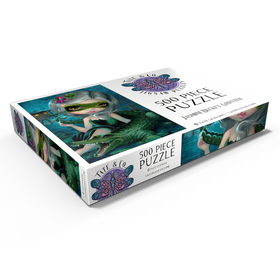 Darstellung des Puzzle Motivs Alligator Girl - Jasmine Becket-Griffith - Puzzleteile: 500