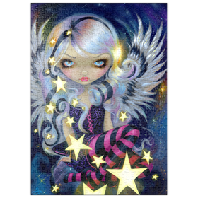 Darstellung des Puzzle Motivs Engel des Sternenlichts - Jasmine Becket-Griffith - Puzzleteile: 500